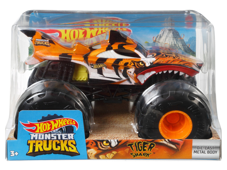 Shark«, »Tiger Die-Cast Hot Monster Truck Wheels 1:24