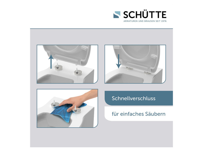 Gehe zu Vollbildansicht: Schütte WC Sitz, mit Absenkautomatik und Schnellverschluss - Bild 87