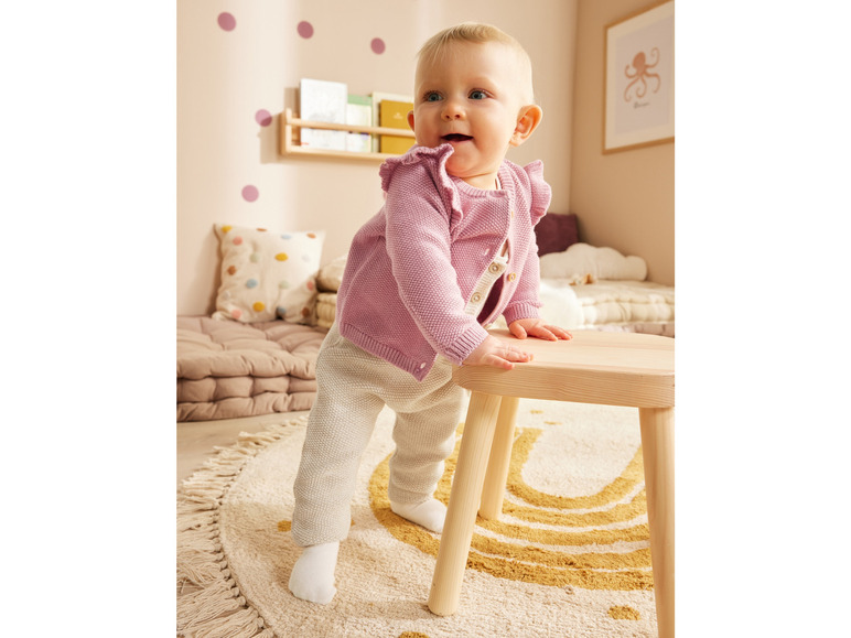 Gehe zu Vollbildansicht: lupilu® Baby Stricklatzhose aus reiner Bio-Baumwolle - Bild 6