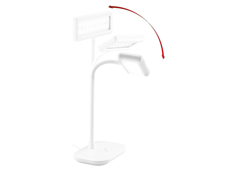 LIVARNO home LED-Tageslichtleuchte mit flexiblem weiß Hals