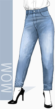Jeans, Leibhöhe hoher Fit, LIDL | Damen Mom mit esmara®