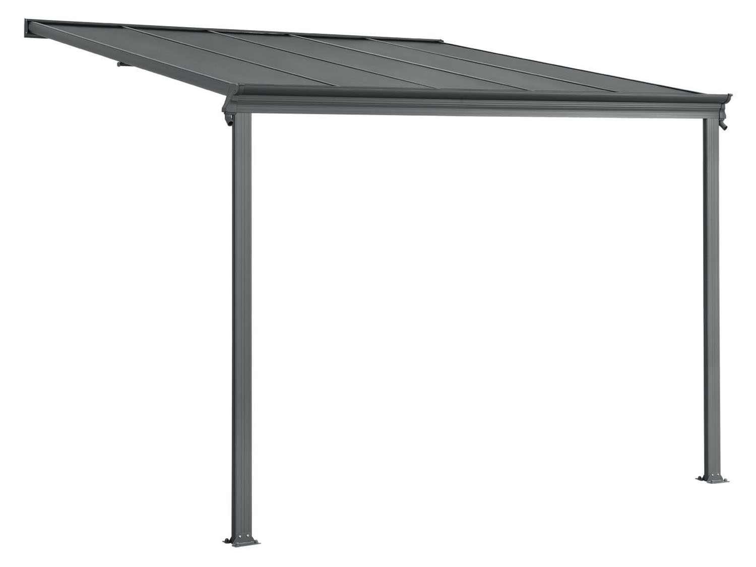 Juskys Terrassendach Borneo (dunkelgrau, 3x3m) 3x3m