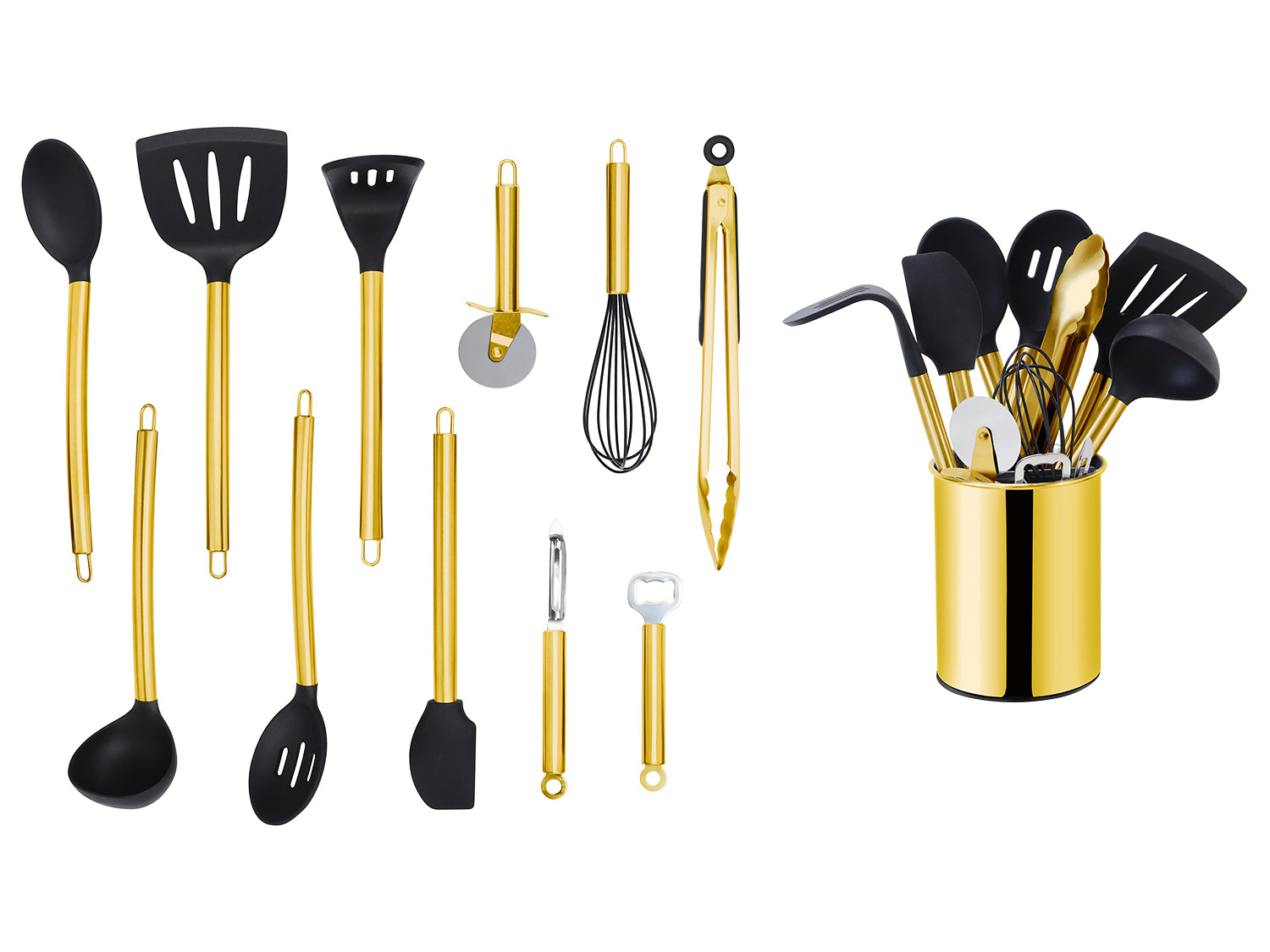 ECHTWERK Küchenhelfer Set (gold, 12-teilig) 12-teilig