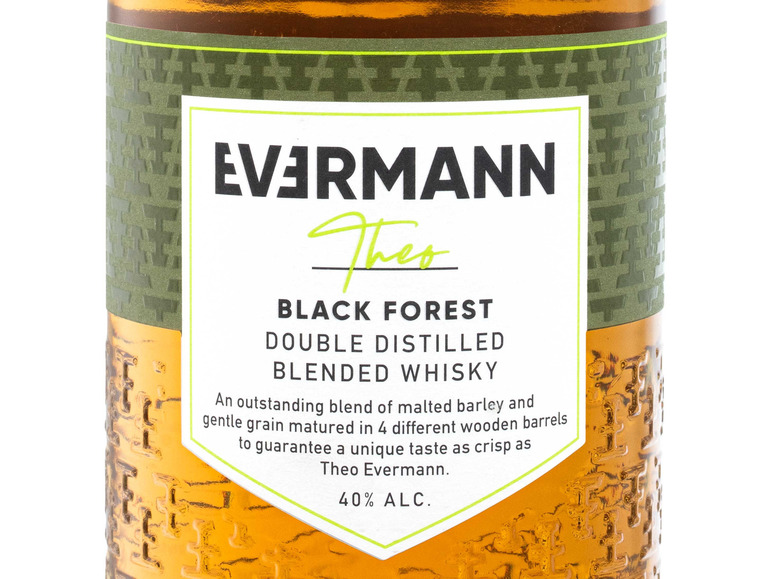 Evermann Theo Black Blended Forest 40% Vol Whisky