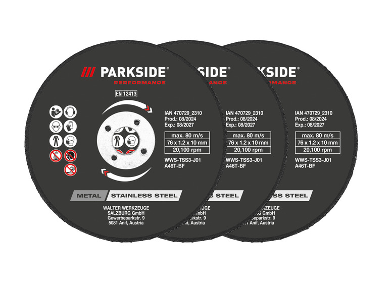 Gehe zu Vollbildansicht: PARKSIDE PERFORMANCE® Trennscheiben - Bild 3