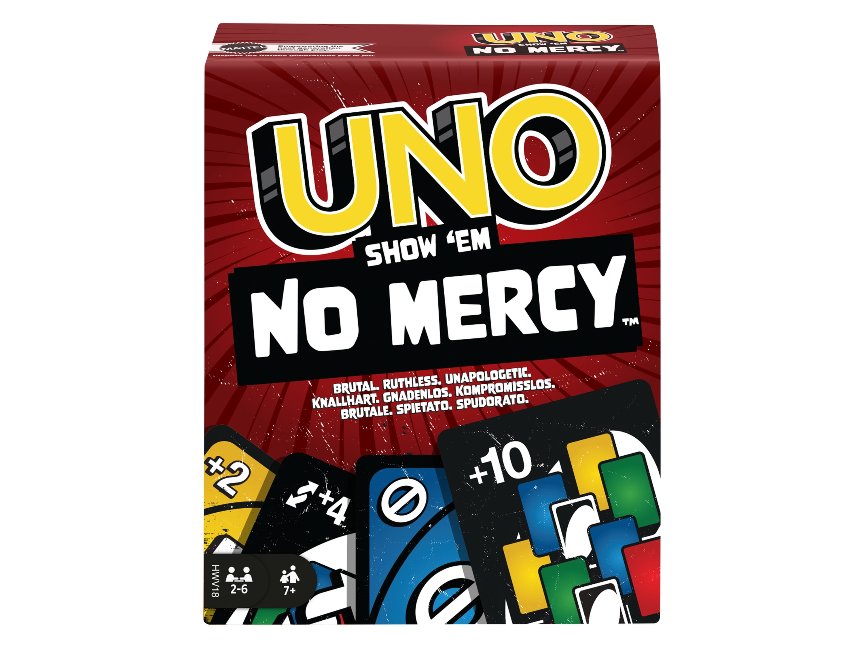 UNO »Show 'em No Mercy«, gnadenlosen Version des klassischen Spiels