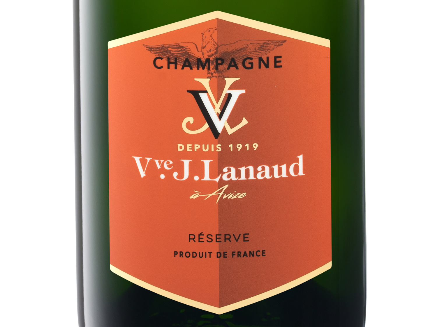 de Champagner Cuvée Réserve brut, J. Lanaud Veuve