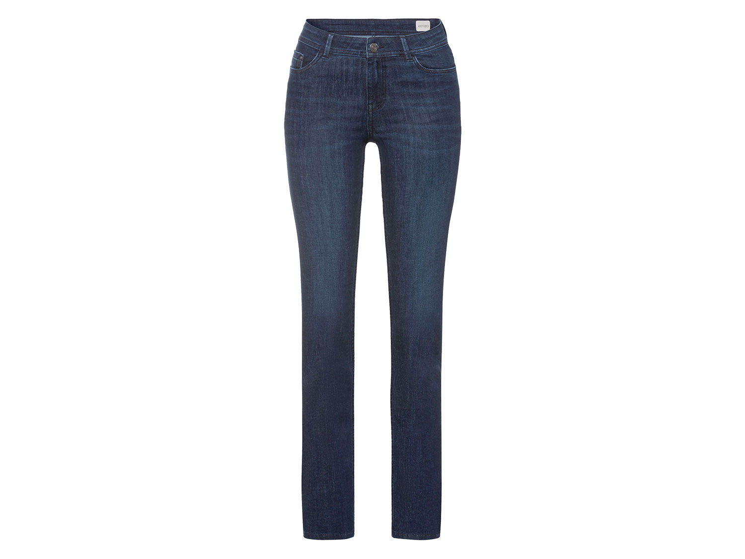 esmara® Damen Jeans Slim Fit (reguläre Länge, dunkelblau, 36) 36