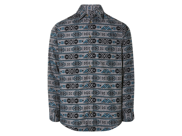 Gehe zu Vollbildansicht: LIVERGY® Herren Flanell-Freizeithemd, mit abgerundetem Saum - Bild 8