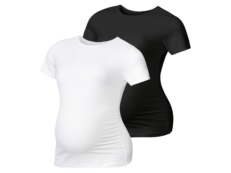 Gehe zu Vollbildansicht: esmara® Damen Umstandsshirts, 2 Stück, mit hohem Baumwollanteil - Bild 2