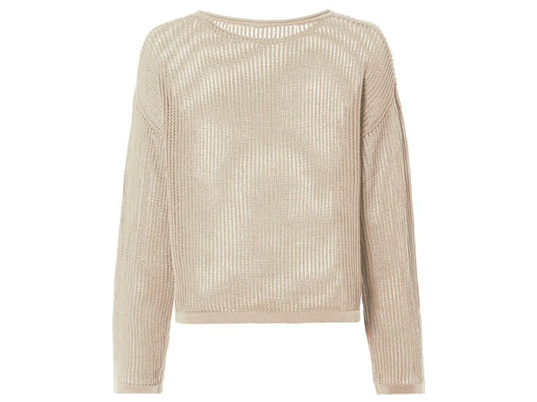 Gehe zu Vollbildansicht: esmara® Damen Pullover mit Lochstrick - Bild 4