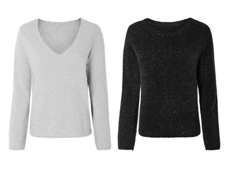 Gehe zu Vollbildansicht: esmara® Damen Strickpullover mit glitzernden Fasern - Bild 1