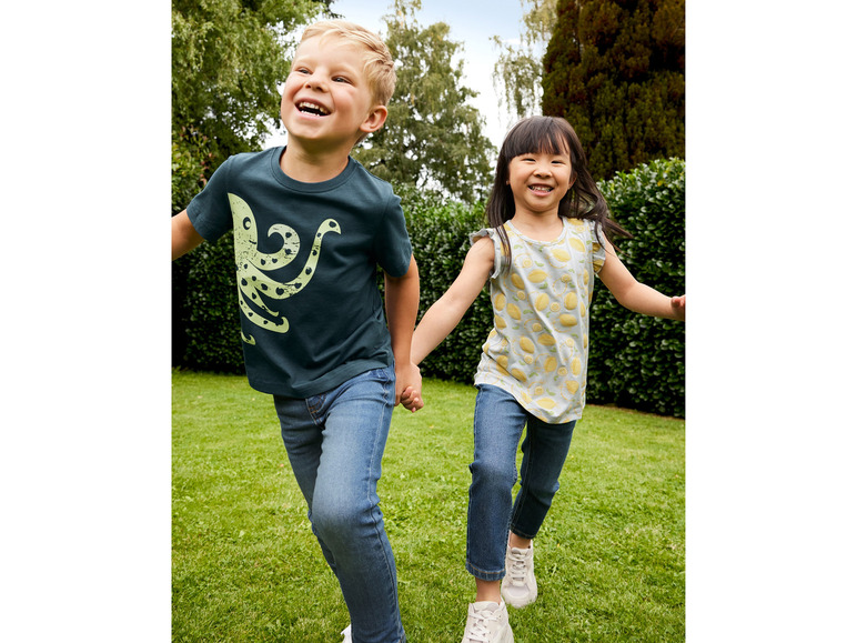 Gehe zu Vollbildansicht: lupilu® Kleinkinder T-Shirts, 2 Stück, mit hohem Baumwollanteil - Bild 5