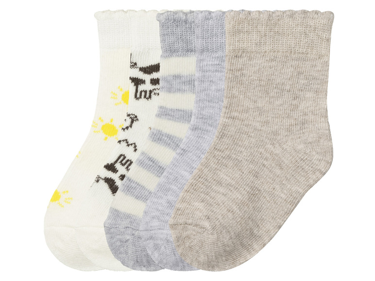 lupilu® Baby Socken, 5 Paar, mit Bio-Baumwolle