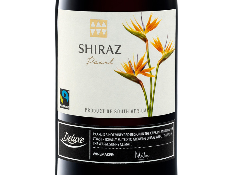 Gehe zu Vollbildansicht: Fairtrade Shiraz Paarl trocken, Rotwein 2022 - Bild 2