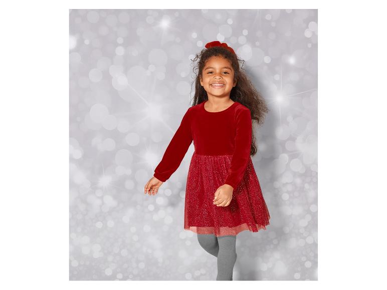 Gehe zu Vollbildansicht: lupilu® Kinder Kleid, aus weicher Velours-Qualität - Bild 11