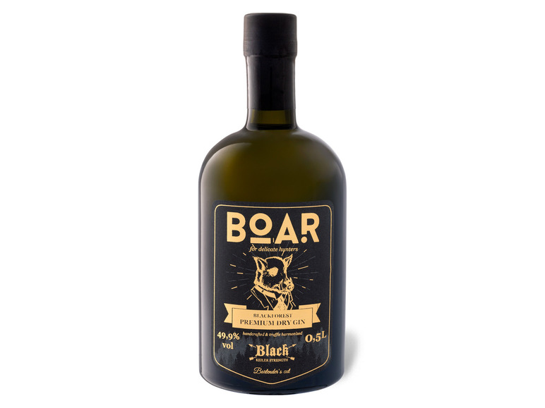 Boar Blackforest Premium Dry Gin 49,9% Vol Edition Black