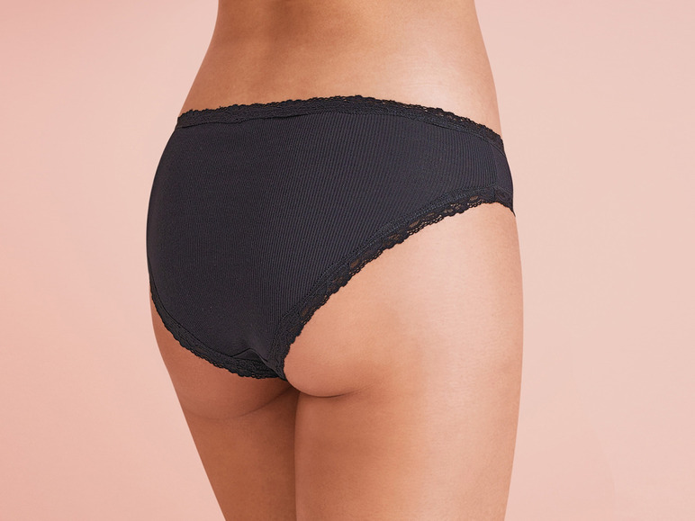 Gehe zu Vollbildansicht: esmara® Damen Slips, 5 Stück, in Ripp-Qualität - Bild 24