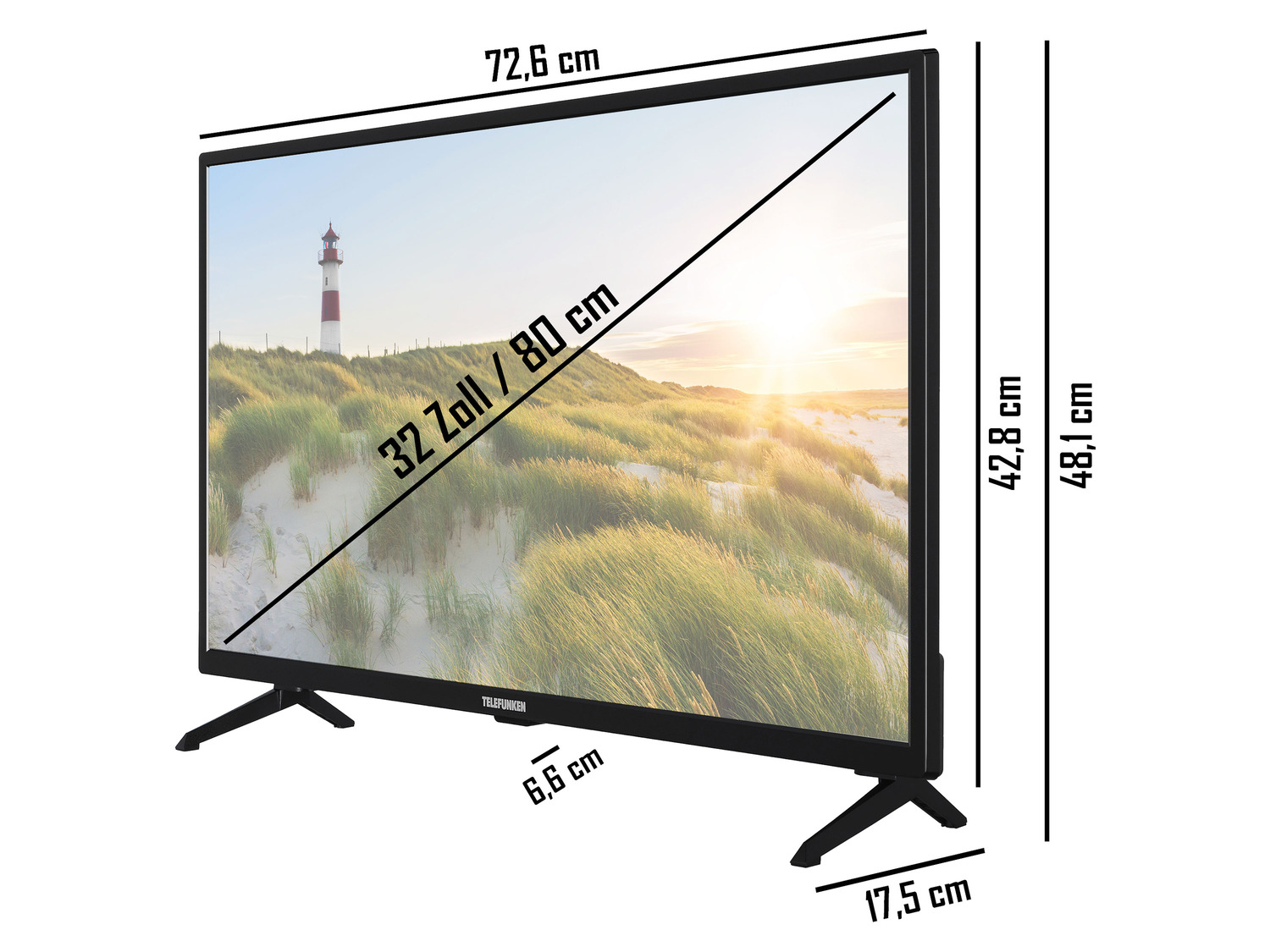 32 Zoll »XH32SN550S« Smart TELEFUNKEN Fernseher TV