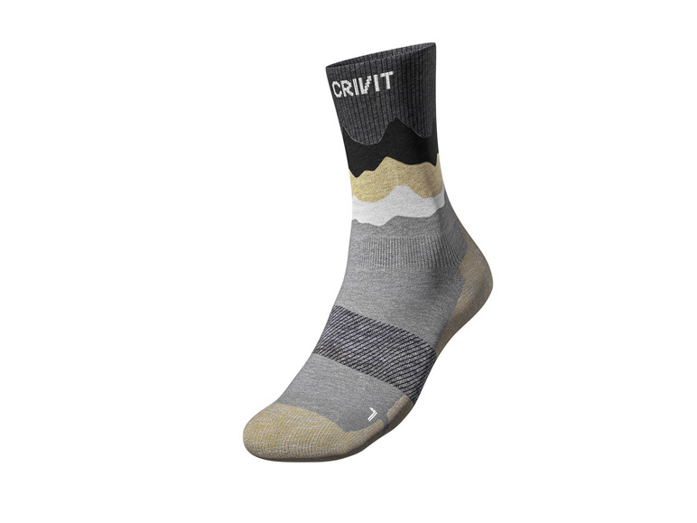 Gehe zu Vollbildansicht: CRIVIT Herren Outdoorsocken, 2 Paar, mit SmartStep-Fußbett - Bild 3