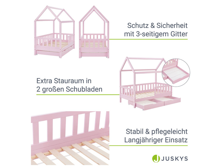 Gehe zu Vollbildansicht: Juskys Kinderbett »Marli«, im skandinavischen Design - Bild 134