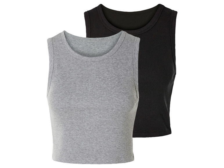 Gehe zu Vollbildansicht: esmara® Damen Crop-Tops mit Rundhalsausschnitt - Bild 15