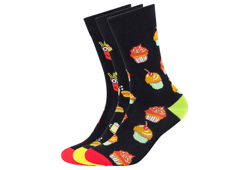 Gehe zu Vollbildansicht: Fun Socks Socken, 3 Paar, mit Geschenkbox - Bild 12