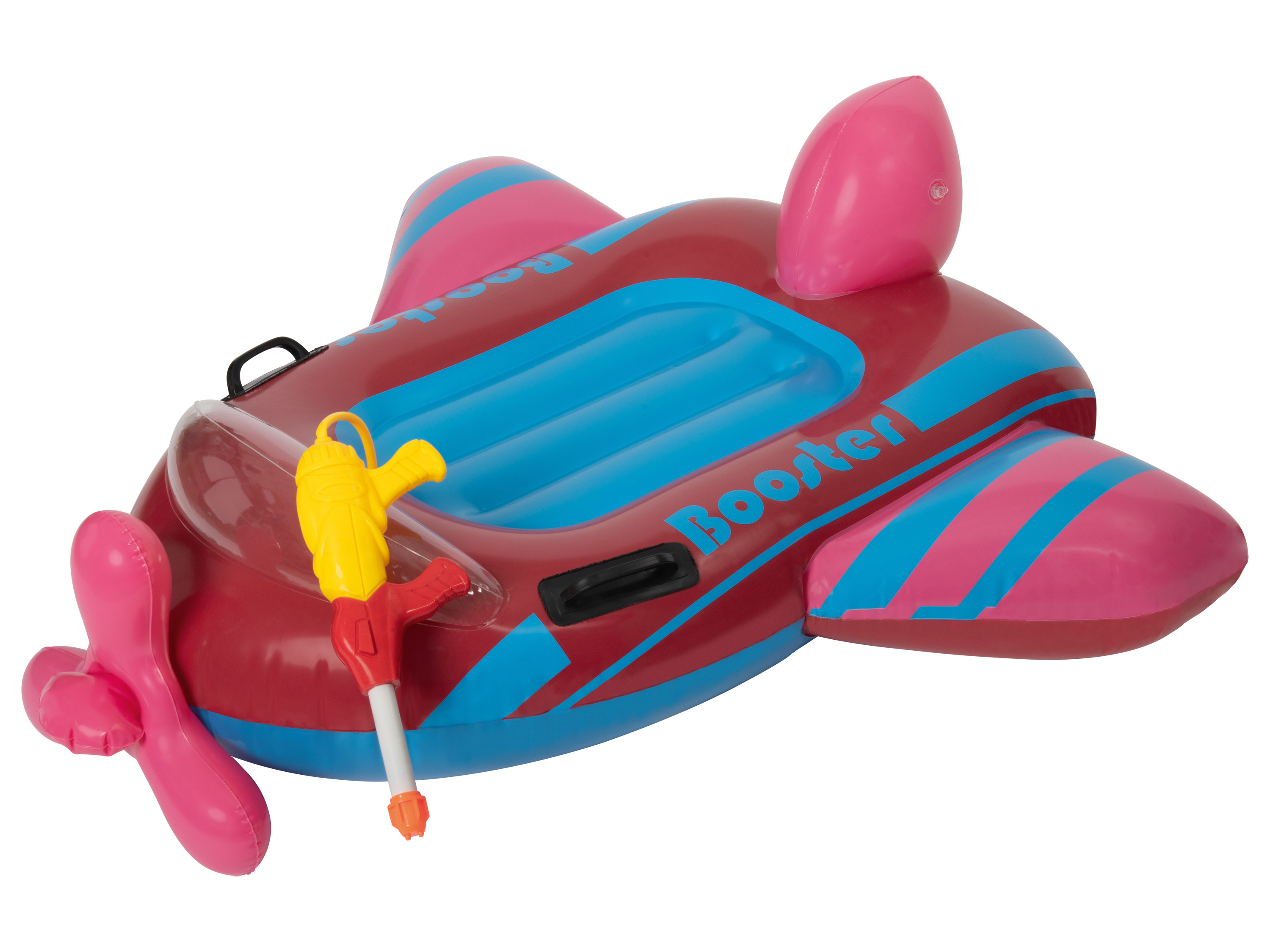 Playtive Kinder Sitzboote aufblasbar mit Wasserspritze (Flugzeug)