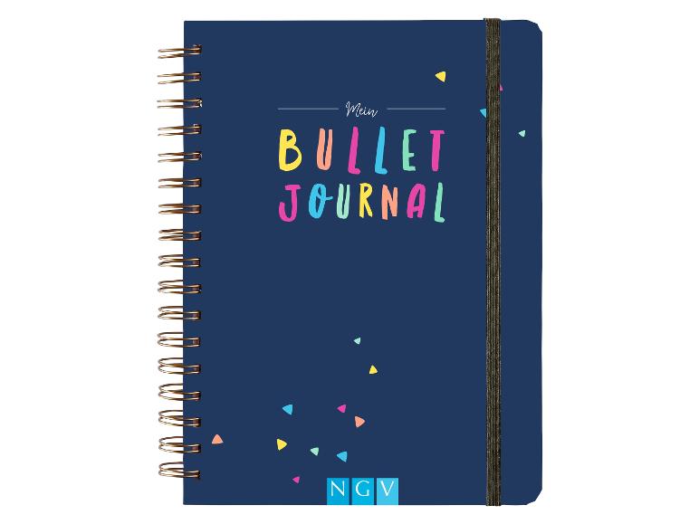 Gehe zu Vollbildansicht: Bullet Journal, mit undatierter Jahres-, Monats- und Wochenübersicht - Bild 1