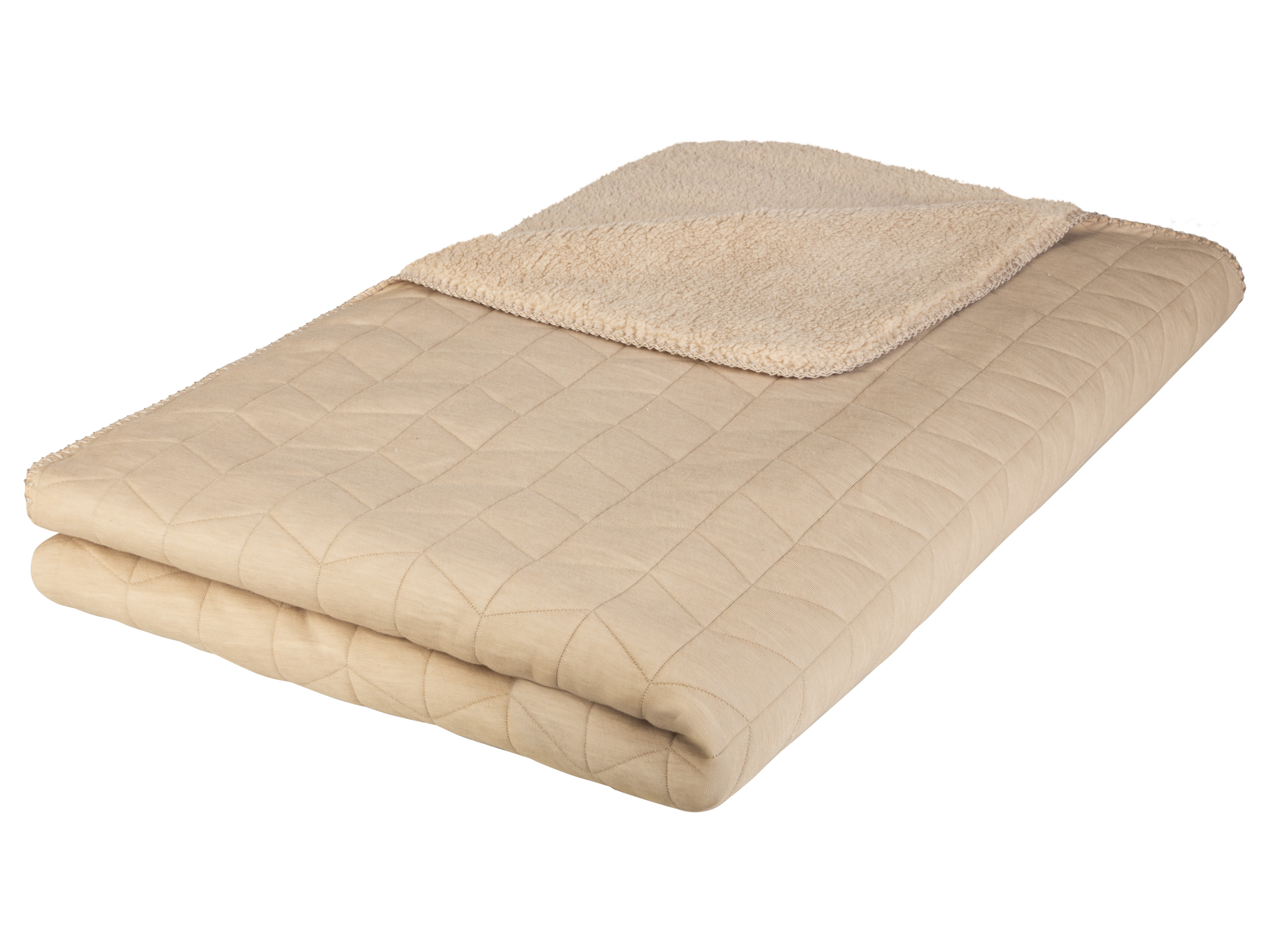 LIVARNO home Kuscheldecke mit Sherpa 150x200cm (beige)