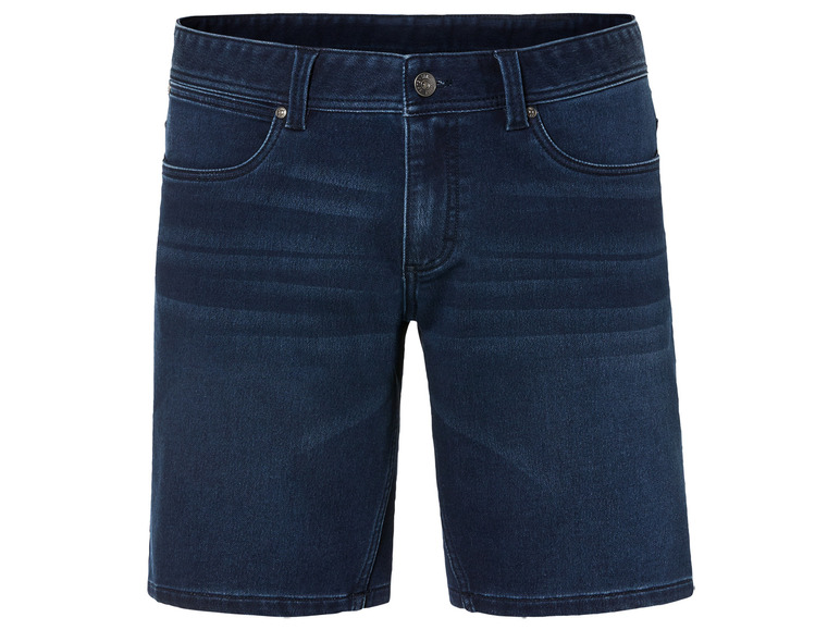 Gehe zu Vollbildansicht: LIVERGY® Herren Sweat-Denim-Shorts, mit Baumwolle - Bild 5