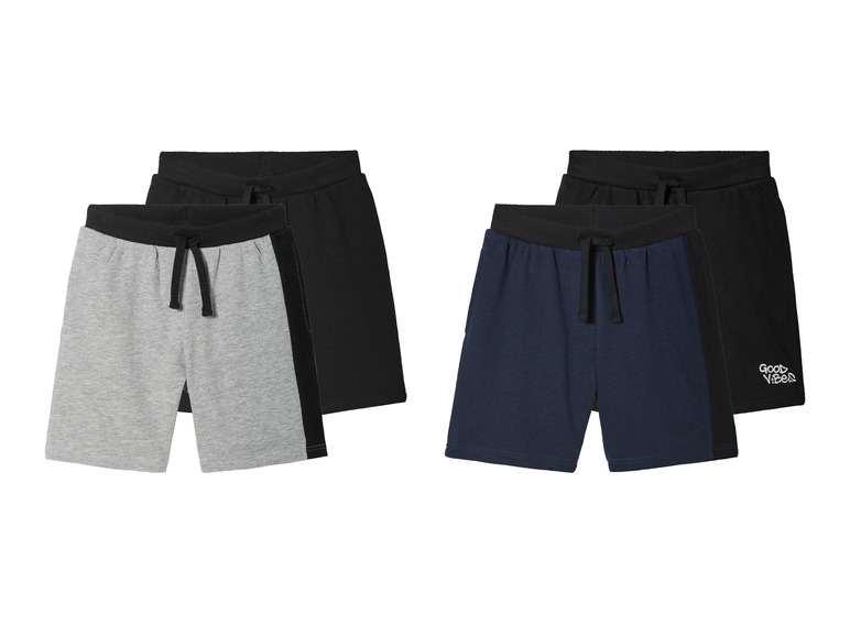 pepperts!® Kinder Sweatshorts, 2 Stück, mit Baumwolle