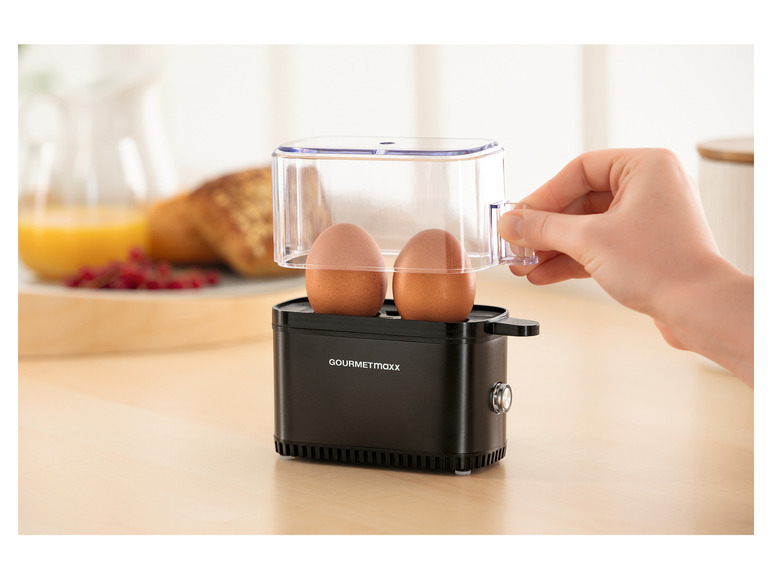 Gehe zu Vollbildansicht: GOURMETmaxx Eierkocher Kompakt 2.0 250 W schwarz matt - Bild 6