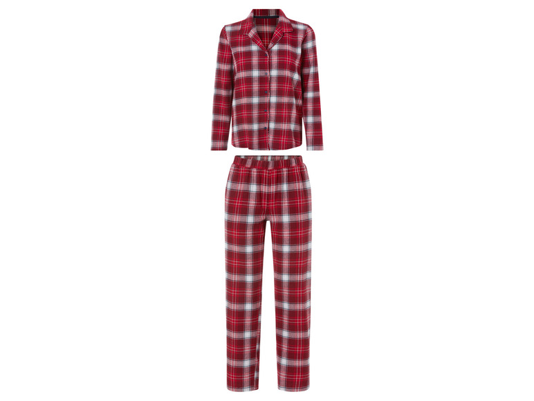 Gehe zu Vollbildansicht: esmara® Damen Flanell-Pyjama, angenehmer Tragekomfort - Bild 90