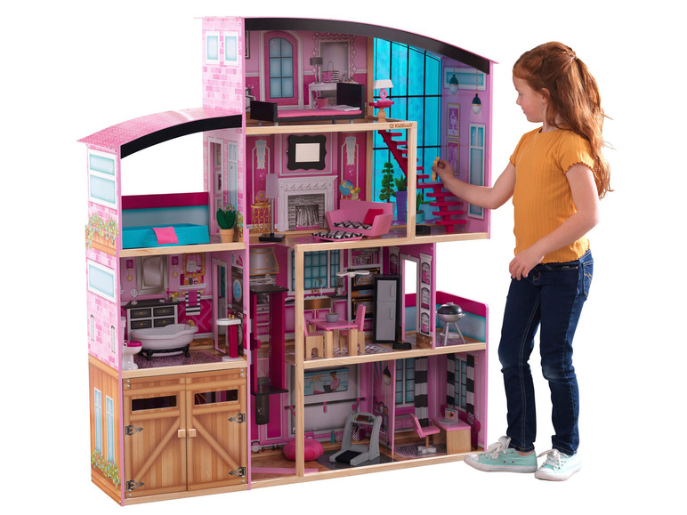 Gehe zu Vollbildansicht: KidKraft Puppenhaus »Shimmer Mansion«, mit 8 Räumen - Bild 4