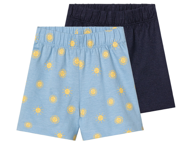 Gehe zu Vollbildansicht: lupilu® Baby Shorts, 2 Stück, aus reiner Baumwolle - Bild 2