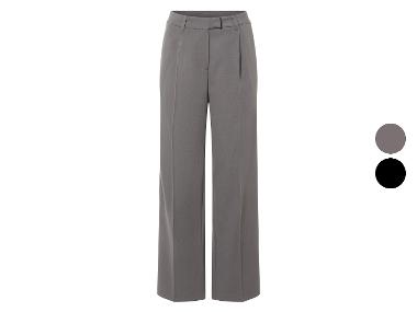 esmara® Damen Wide-Leg-Bundfaltenhose, hohe Leibhöhe