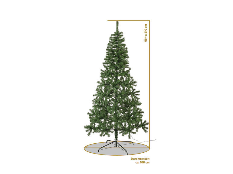 H 180 LED-Weihnachtsbaum, LIVARNO LEDs, 210 cm home