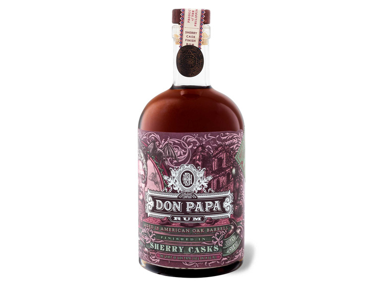 Don Papa Cask Sherry Vol Rum mit 45% Geschenkbox