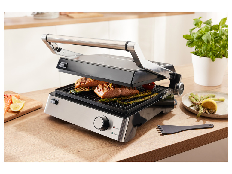 Gehe zu Vollbildansicht: SILVERCREST® KITCHEN TOOLS 3-in-1: Kontaktgrill »SKGE 2000 D3«, 29 x 26 cm - Bild 2