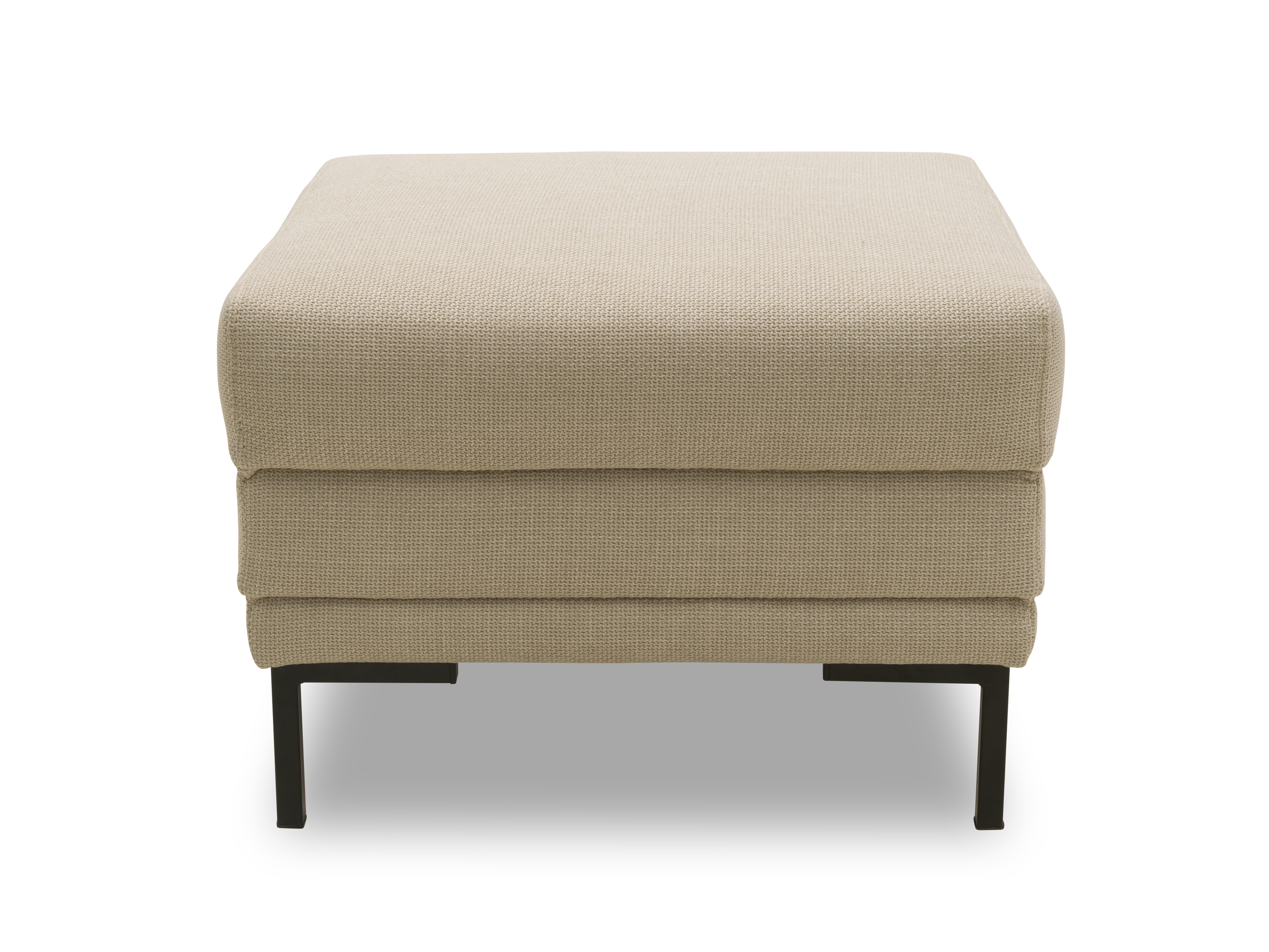 LOOKS by Wolfgang Joop Hocker / Sessel / Sitzer / Sofa »Looks VII«, mit eleganten Metallfüßen (Hocker, beige)