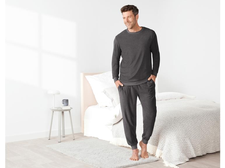 Gehe zu Vollbildansicht: LIVERGY® Herren Frottee-Pyjama, lang, hoher Baumwollanteil - Bild 4