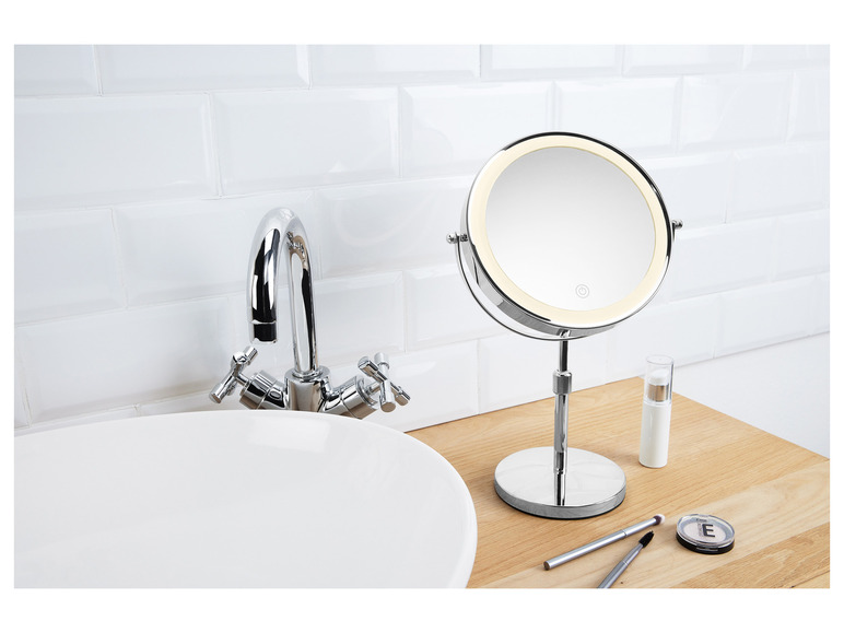 Gehe zu Vollbildansicht: CIEN Beauty Kosmetikspiegel, dimmbarer LED-Lichtrand - Bild 10