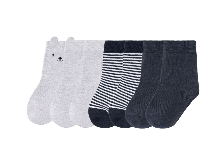 Socken Kleinkinder Jungen lupilu® 7 Bio-Baumwolle mit Paar