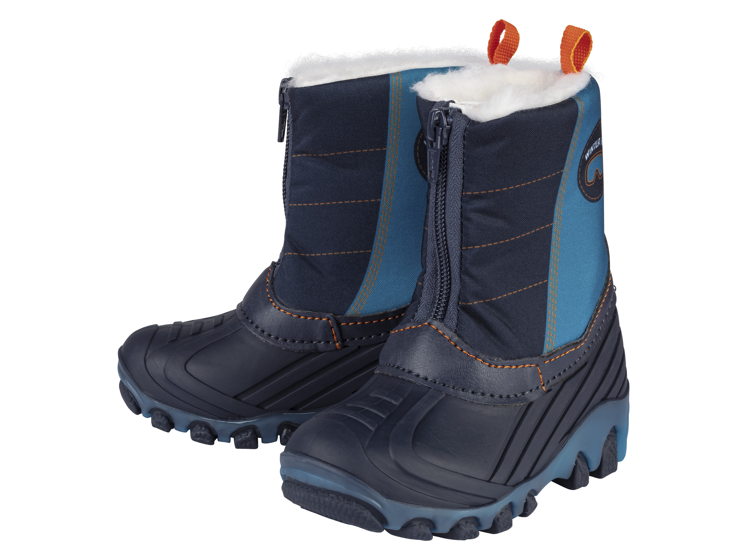 lupilu® Kleinkinder Jungen Galoschenstiefel mit Licht SEBS (24, navy/blau) 24