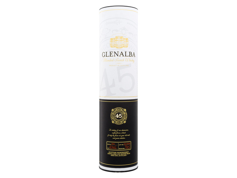Glenalba Blended Scotch Whisky 45 Jahre Vol mit Geschenkbox 41