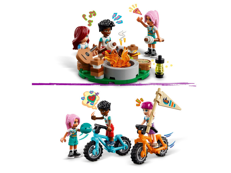 Gehe zu Vollbildansicht: LEGO® Friends 42624 »Gemütliche Hütten im Abenteuercamp« - Bild 5