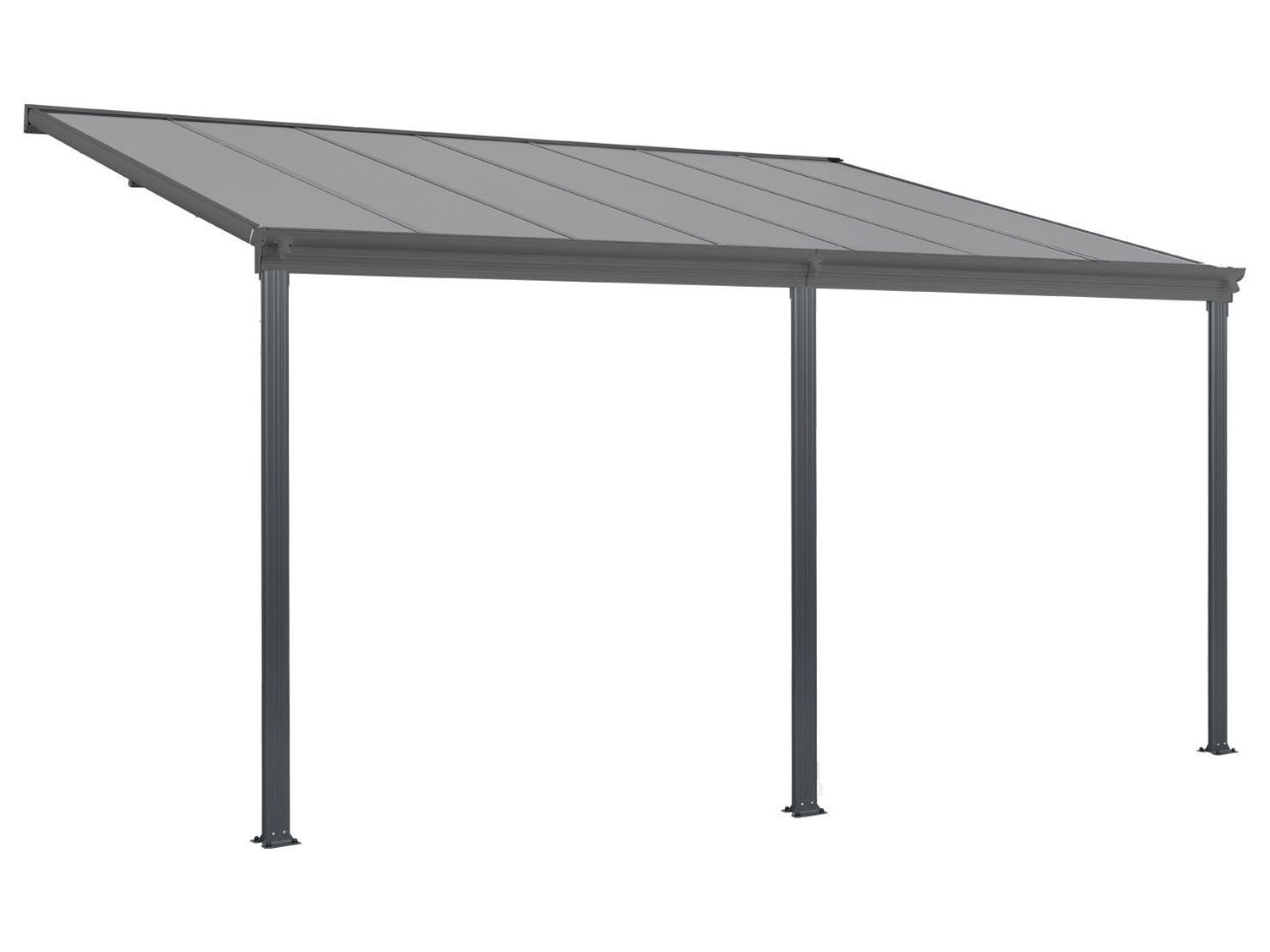 Juskys Terrassendach Borneo (dunkelgrau, 4x3m) 4x3m