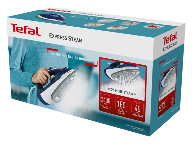 Gehe zu Vollbildansicht: Tefal Dampfbügeleisen »Express Steam FV2838«, Tropfstopp, 270 ml - Bild 10