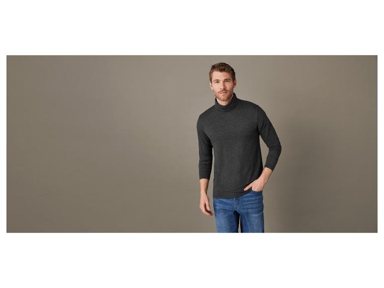 Gehe zu Vollbildansicht: LIVERGY® Herren Thermo-Rollkragenshirt, mit Bündchen am Ärmelabschluss - Bild 7